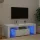  fehér TV-szekrény LED-lámpákkal 120 x 35 x 40 cm