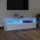  fehér TV-szekrény LED-lámpákkal 120 x 35 x 40 cm