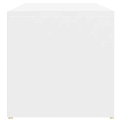  fehér szerelt fa cipőtároló pad 105 x 35 x 35 cm