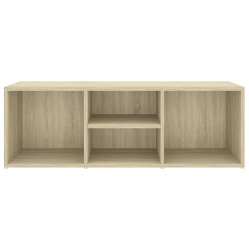  sonoma tölgy színű szerelt fa cipőtároló pad 105 x 35 x 35 cm