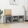  betonszürke szerelt fa cipőtároló pad 105 x 35 x 35 cm