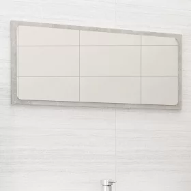    betonszürke LED-es forgácslap fürdőszobatükör 80 x 1,5 x 37 cm