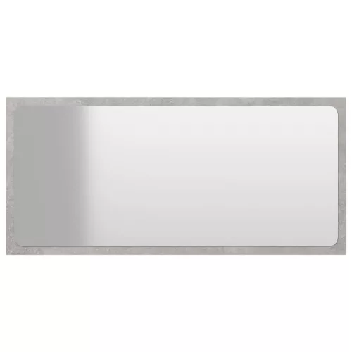  betonszürke LED-es forgácslap fürdőszobatükör 80 x 1,5 x 37 cm