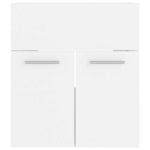  fehér szerelt fa mosdószekrény 41 x 38,5 x 46 cm