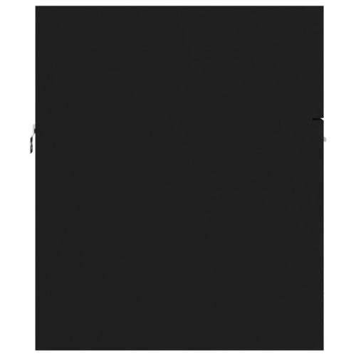  fekete szerelt fa mosdószekrény 80 x 38,5 x 46 cm