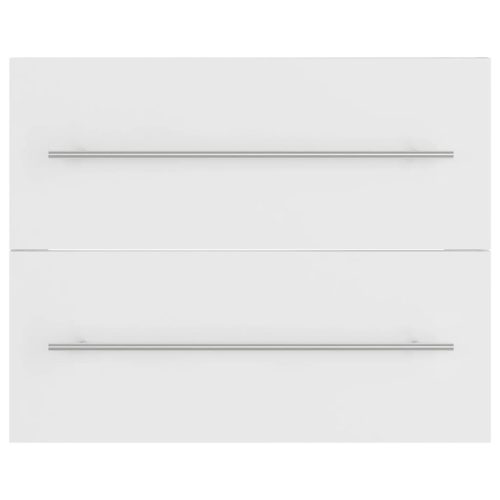  fehér szerelt fa mosdószekrény 60 x 38,5 x 48 cm