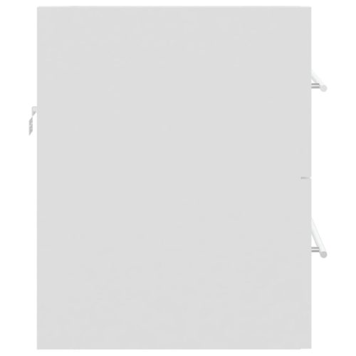  fehér szerelt fa mosdószekrény 60 x 38,5 x 48 cm