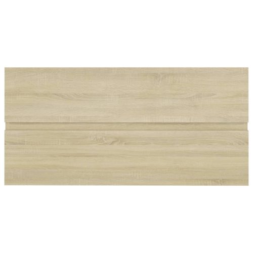  sonoma tölgy színű szerelt fa mosdószekrény 90 x 38,5 x 45 cm