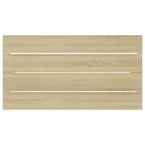  2 részes sonoma-tölgy színű forgácslap fürdőszobai bútorszett 