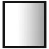 fekete akril LED-es fürdőszobai tükör 40 x 8,5 x 37 cm