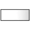  fekete akril LED-es fürdőszobai tükör 100x8,5x37 cm