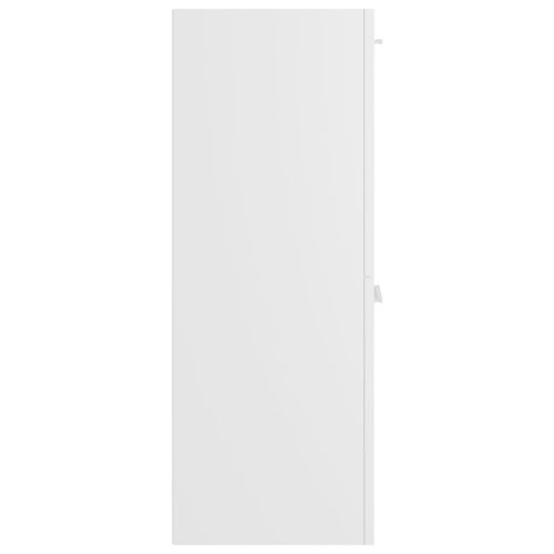  fehér szerelt fa fürdőszobaszekrény 30 x 30 x 80 cm