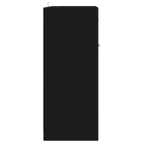  fekete szerelt fa fürdőszobaszekrény 60 x 33 x 80 cm