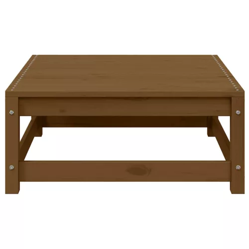  mézbarna tömör fenyőfa kerti lábtartó 70 x 70 x 30 cm