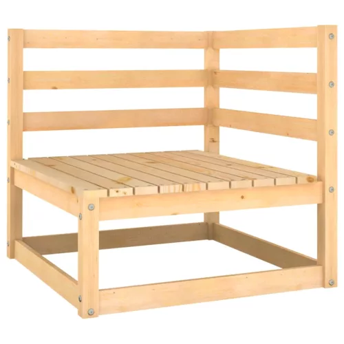  2 részes tömör fenyőfa kerti ülőgarnitúra párnákkal