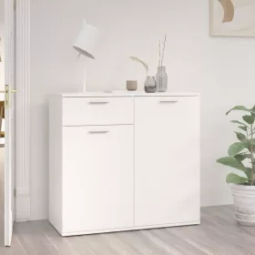  fehér szerelt fa tálalószekrény 80 x 36 x 75 cm