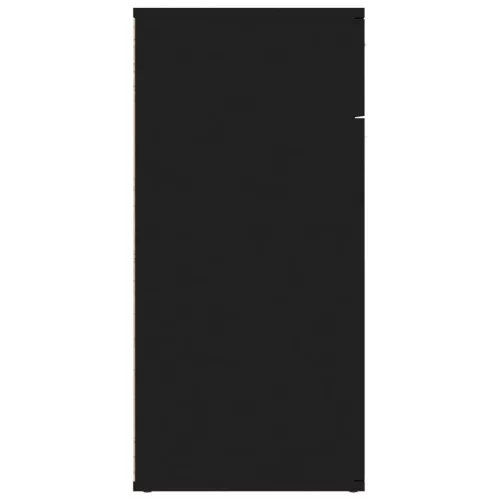  fekete szerelt fa tálalószekrény 80 x 36 x 75 cm