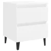  2 db fehér szerelt fa éjjeliszekrény 40 x 35 x 50 cm