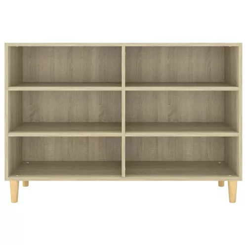  sonoma tölgy színű szerelt fa tálalószekrény 103,5 x 35 x 70 cm