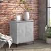  betonszürke szerelt fa tálalószekrény 60 x 35 x 70 cm