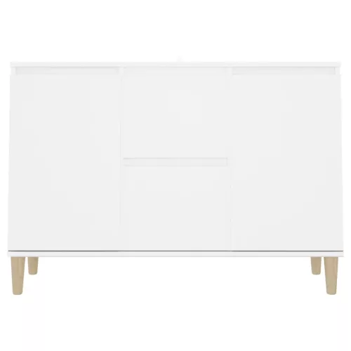  fehér szerelt fa tálalószekrény 101 x 35 x 70 cm