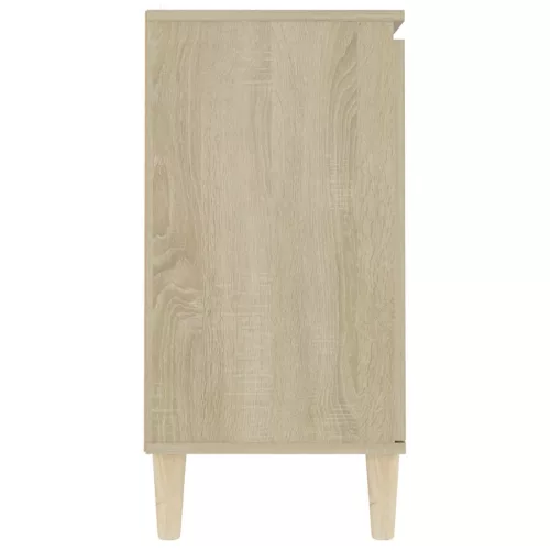  sonoma tölgy színű szerelt fa tálalószekrény 101 x 35 x 70 cm