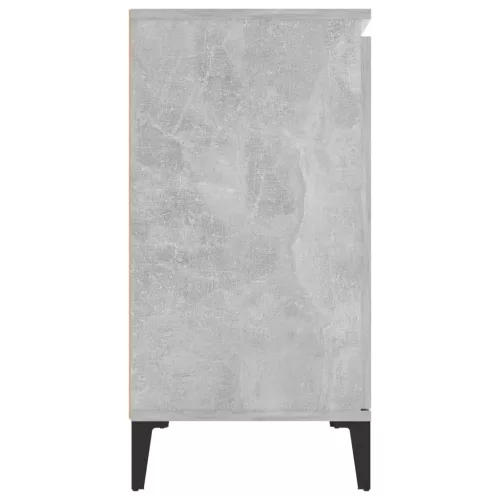  betonszürke szerelt fa tálalószekrény 104 x 35 x 70 cm