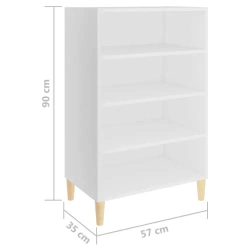  fehér forgácslap tálalószekrény 57 x 35 x 90 cm