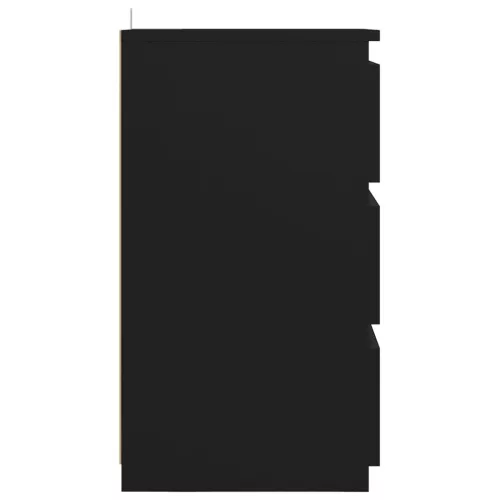  fekete szerelt fa éjjeliszekrény 40 x 35 x 62,5 cm