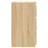  2 db sonoma tölgy színű szerelt fa éjjeliszekrény 40x35x62,5 cm