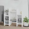  fehér szerelt fa kisszekrény 60 x 26 x 60 cm