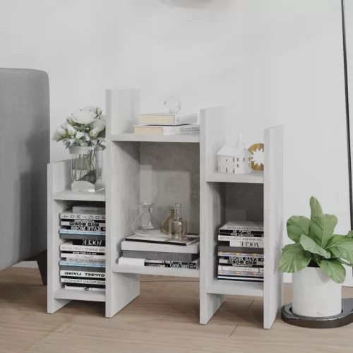  betonszürke szerelt fa kisszekrény 60 x 26 x 60 cm