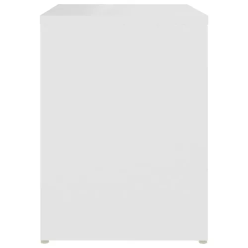  fehér szerelt fa éjjeliszekrény 40 x 30 x 40 cm