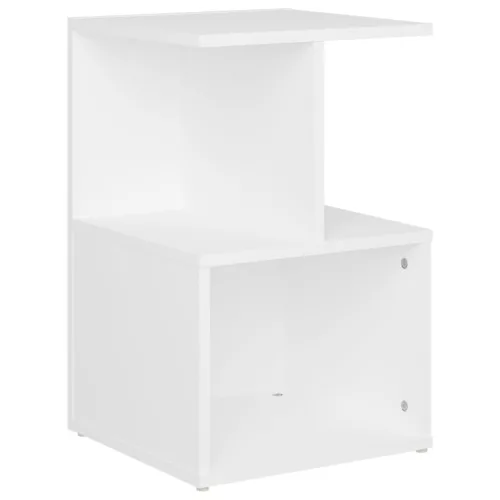  fehér szerelt fa éjjeliszekrény 35 x 35 x 55 cm