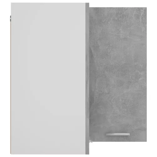  “Lyon” betonszürke szerelt fa függő sarokszekrény