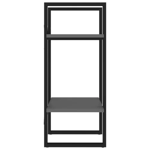  kétszintes fehér szerelt fa könyvszekrény 40 x 30 x 70 cm