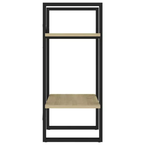  kétszintes sonoma tölgy színű könyvszekrény 40 x 30 x 70 cm