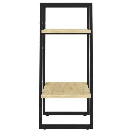  kétszintes tömör fenyőfa könyvszekrény 40 x 30 x 70 cm