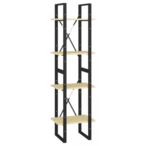  négyszintes tömör fenyőfa könyvszekrény 40 x 30 x 140 cm