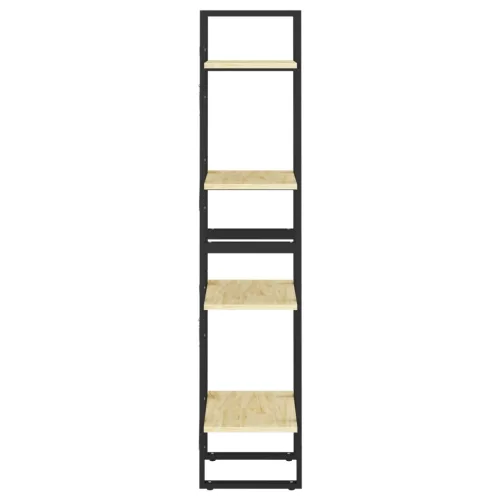  négyszintes tömör fenyőfa könyvszekrény 40 x 30 x 140 cm