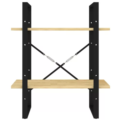  kétszintes tömör fenyőfa könyvszekrény 60 x 30 x 70 cm