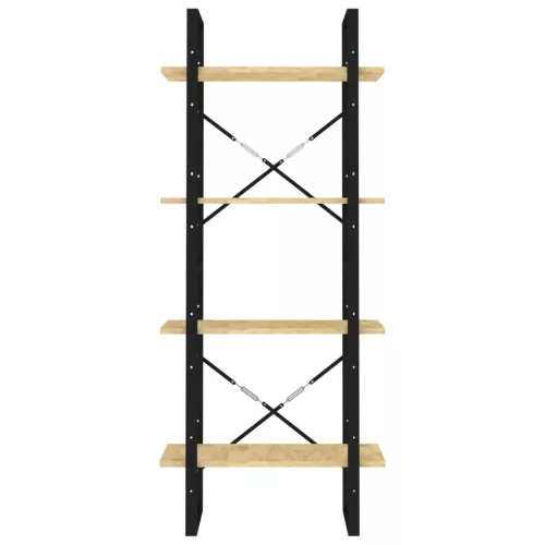  négyszintes tömör fenyőfa könyvszekrény 60 x 30 x 140 cm