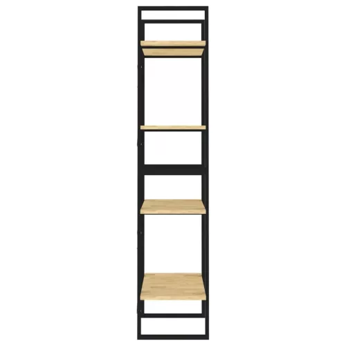  négyszintes tömör fenyőfa könyvszekrény 60 x 30 x 140 cm