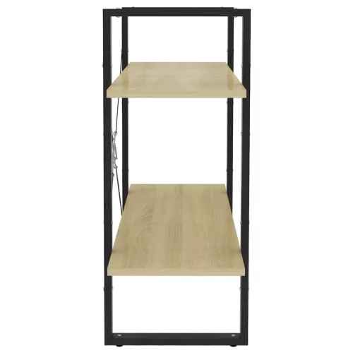  2-szintes sonoma tölgy színű könyvszekrény 80 x 30 x 70 cm