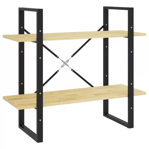  kétszintes tömör fenyőfa könyvszekrény 80 x 30 x 70 cm