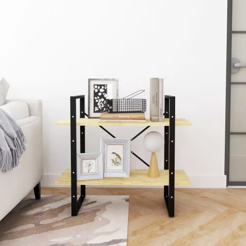  kétszintes tömör fenyőfa könyvszekrény 80 x 30 x 70 cm