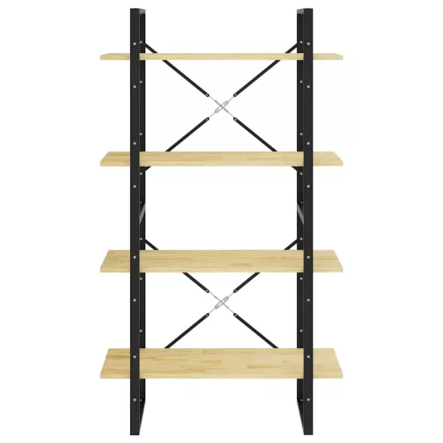  négyszintes tömör fenyőfa könyvszekrény 80 x 30 x 140 cm