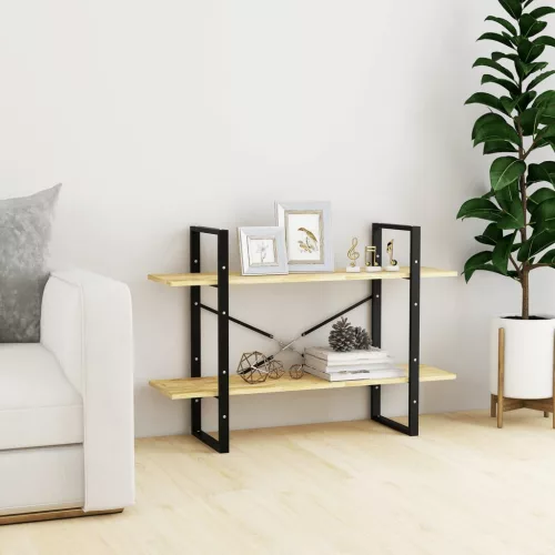  kétszintes tömör fenyőfa könyvszekrény 100 x 30 x 70 cm