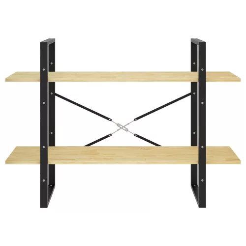  kétszintes tömör fenyőfa könyvszekrény 100 x 30 x 70 cm