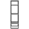  3-szintes betonszürke szerelt fa könyvszekrény 40 x 30 x 105 cm